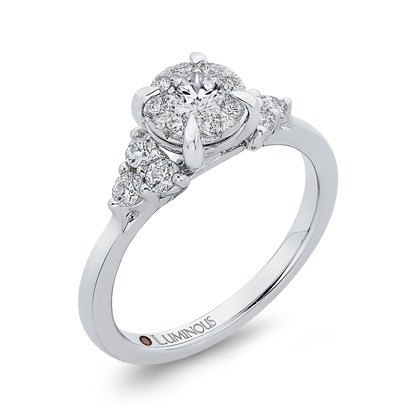 Diamond Engagement Ring in 14K White Gold