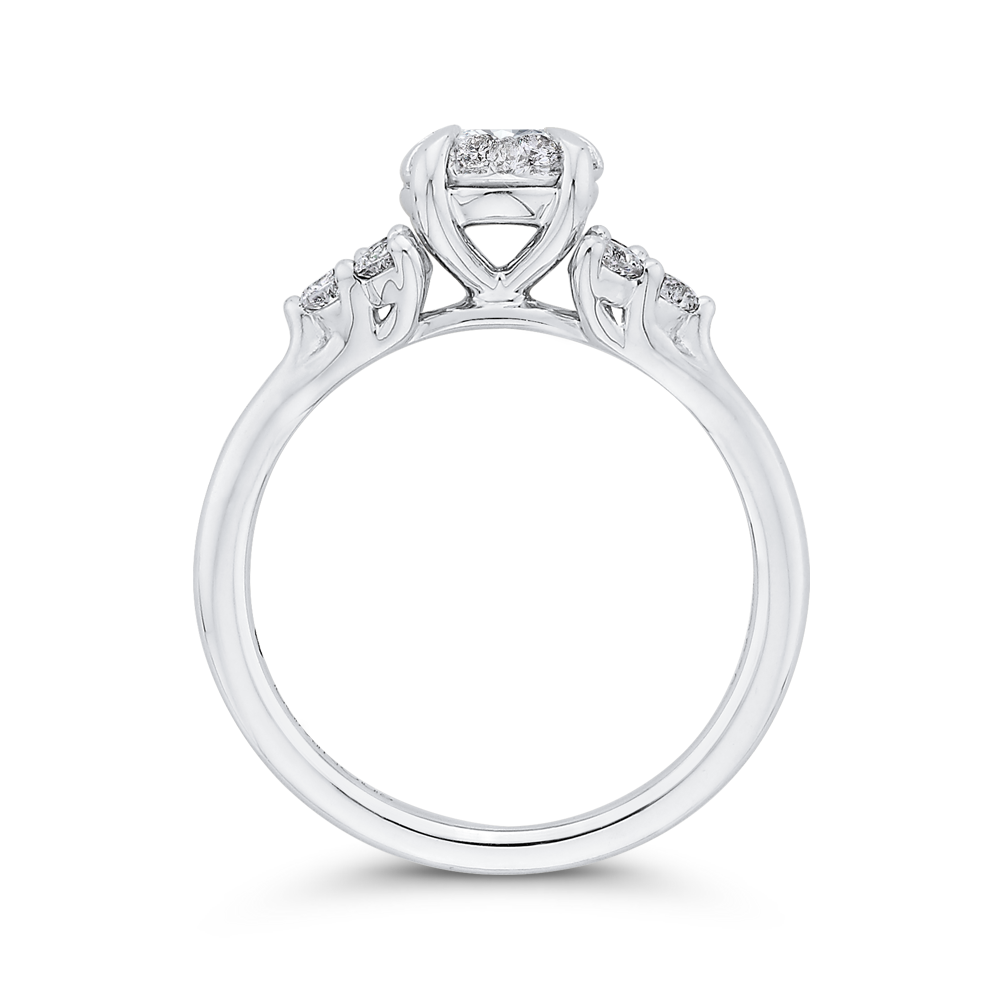 Diamond Engagement Ring in 14K White Gold