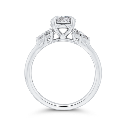 Diamond Engagement Ring in 14K White Gold