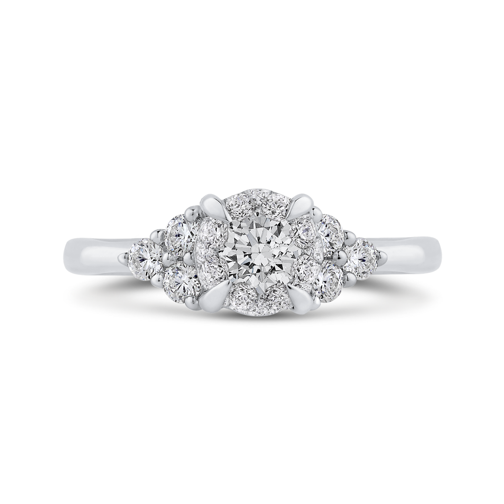 Diamond Engagement Ring in 14K White Gold