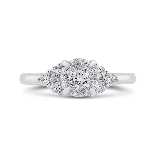 Diamond Engagement Ring in 14K White Gold