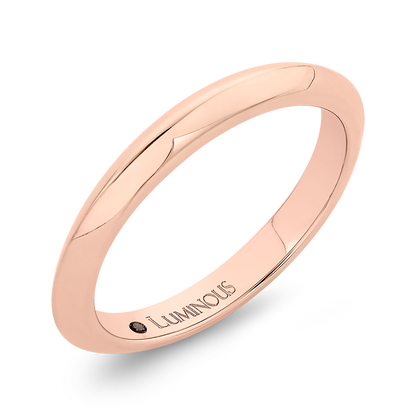 Plain Wedding Band in 14K Rose Gold