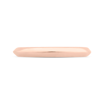 Plain Wedding Band in 14K Rose Gold