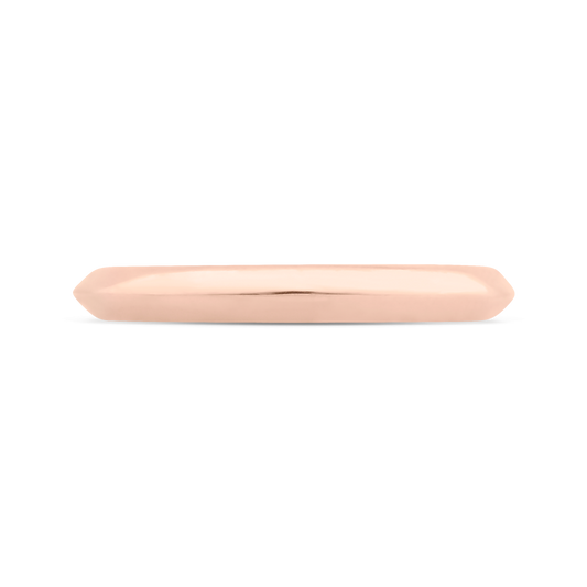 Plain Wedding Band in 14K Rose Gold