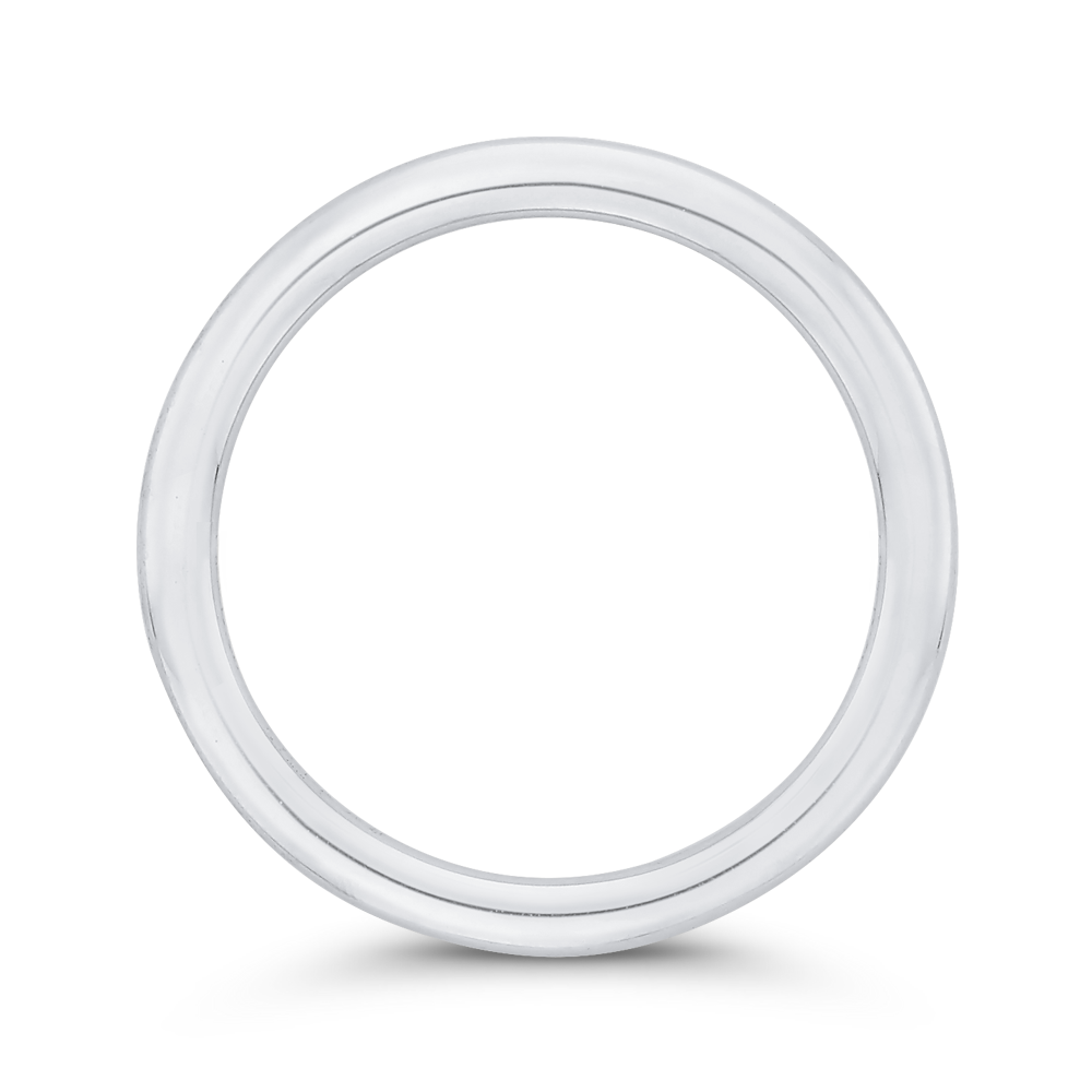 Plain Wedding Band in 14K White Gold