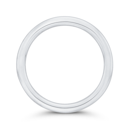 Plain Wedding Band in 14K White Gold