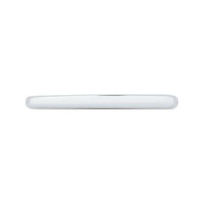 Plain Wedding Band in 14K White Gold
