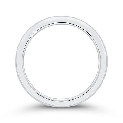 Plain Wedding Band in 14K White Gold