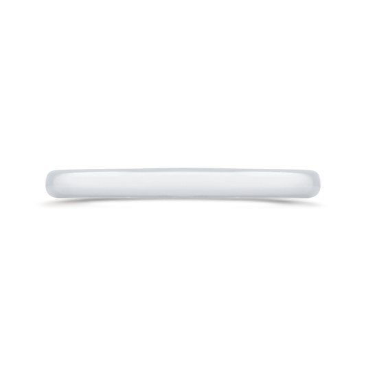 Plain Wedding Band in 14K White Gold