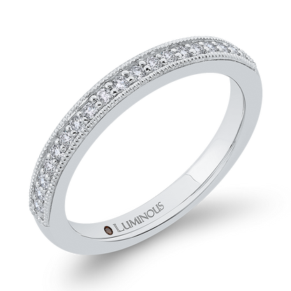 Diamond Half-Eternity Wedding Band in 14K White Gold