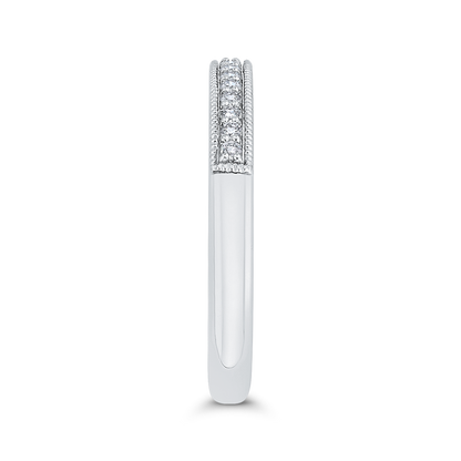 Diamond Half-Eternity Wedding Band in 14K White Gold