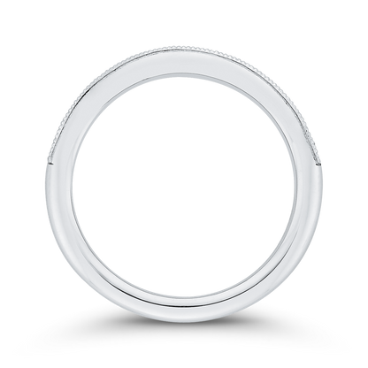 Diamond Half-Eternity Wedding Band in 14K White Gold