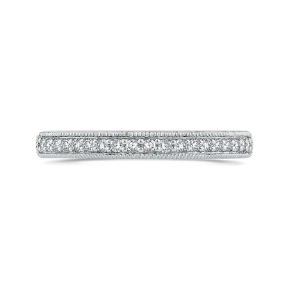 Diamond Half-Eternity Wedding Band in 14K White Gold