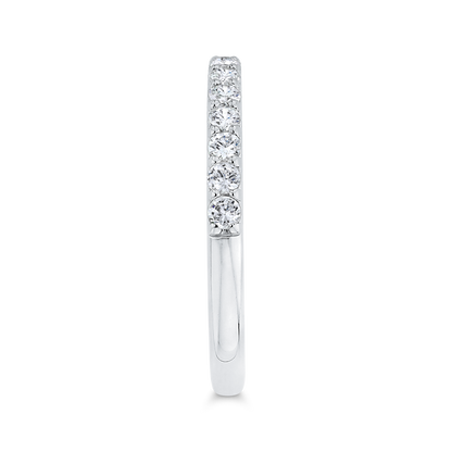 Diamond Half-Eternity Wedding Band in 14K White Gold