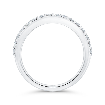 Diamond Half-Eternity Wedding Band in 14K White Gold