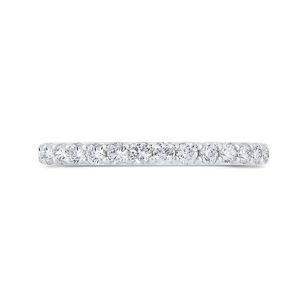 Diamond Half-Eternity Wedding Band in 14K White Gold