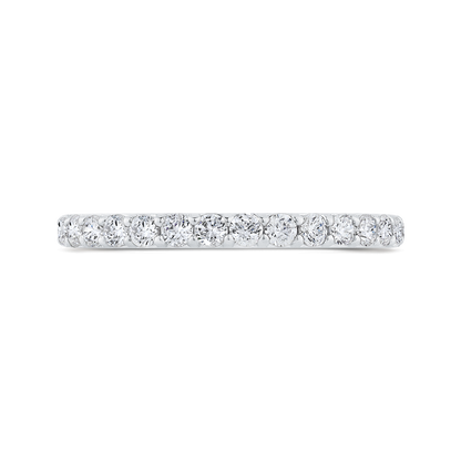 Diamond Half-Eternity Wedding Band in 14K White Gold