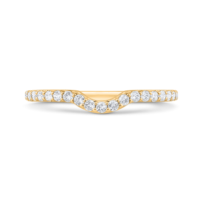 Diamond Half-Eternity Wedding Band in 14K Yellow Gold