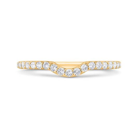 Diamond Half-Eternity Wedding Band in 14K Yellow Gold