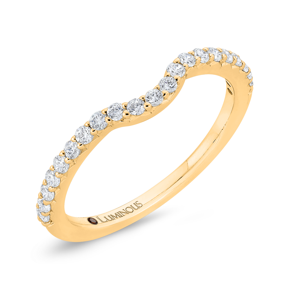 Diamond Half-Eternity Wedding Band in 14K Yellow Gold