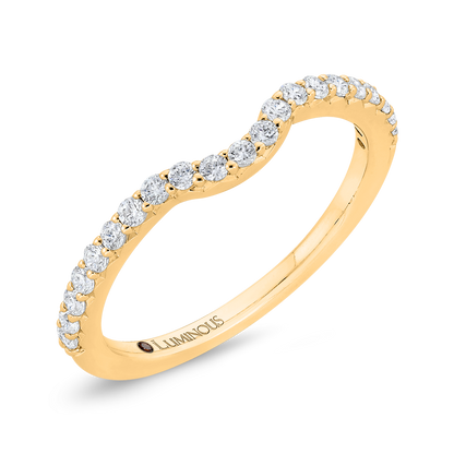 Diamond Half-Eternity Wedding Band in 14K Yellow Gold