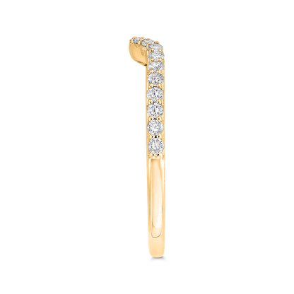 Diamond Half-Eternity Wedding Band in 14K Yellow Gold