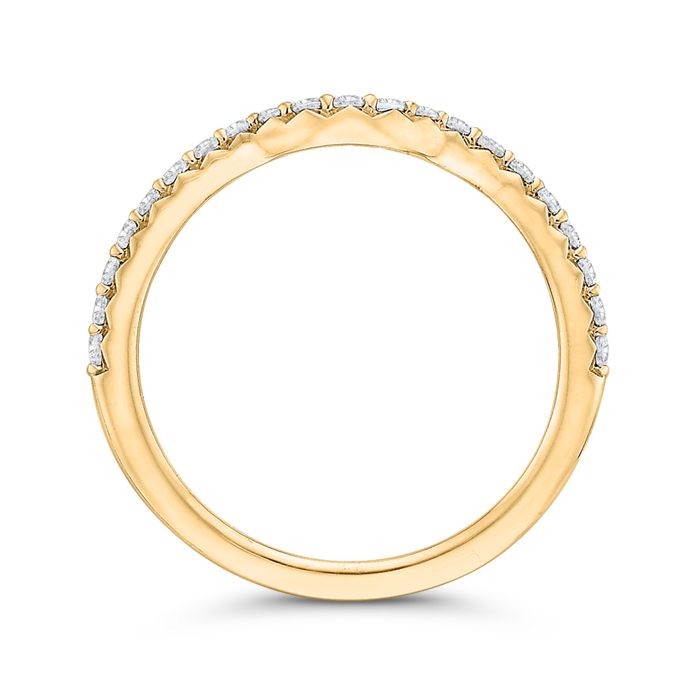 Diamond Half-Eternity Wedding Band in 14K Yellow Gold