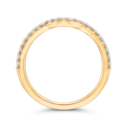 Diamond Half-Eternity Wedding Band in 14K Yellow Gold