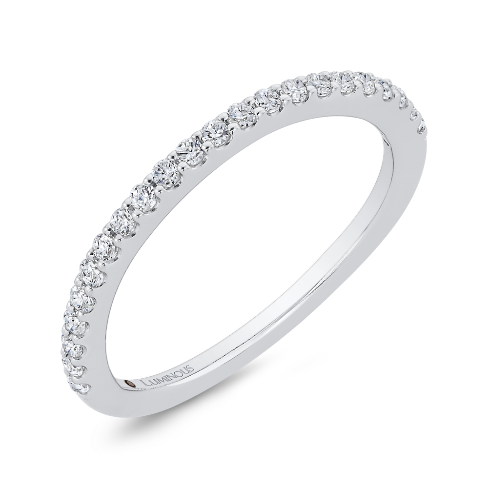 Diamond Half-Eternity Wedding Band in 14K White Gold