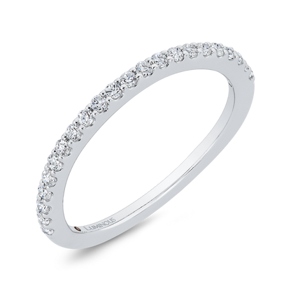 Diamond Half-Eternity Wedding Band in 14K White Gold