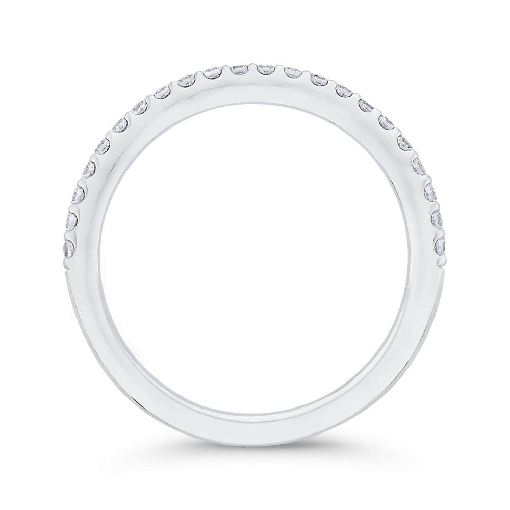 Diamond Half-Eternity Wedding Band in 14K White Gold