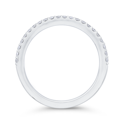 Diamond Half-Eternity Wedding Band in 14K White Gold