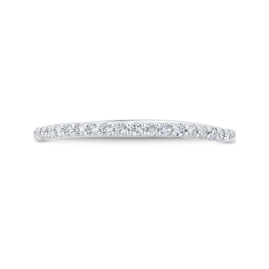Diamond Half-Eternity Wedding Band in 14K White Gold