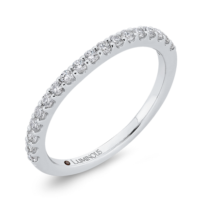 Diamond Half-Eternity Wedding Band in 14K White Gold