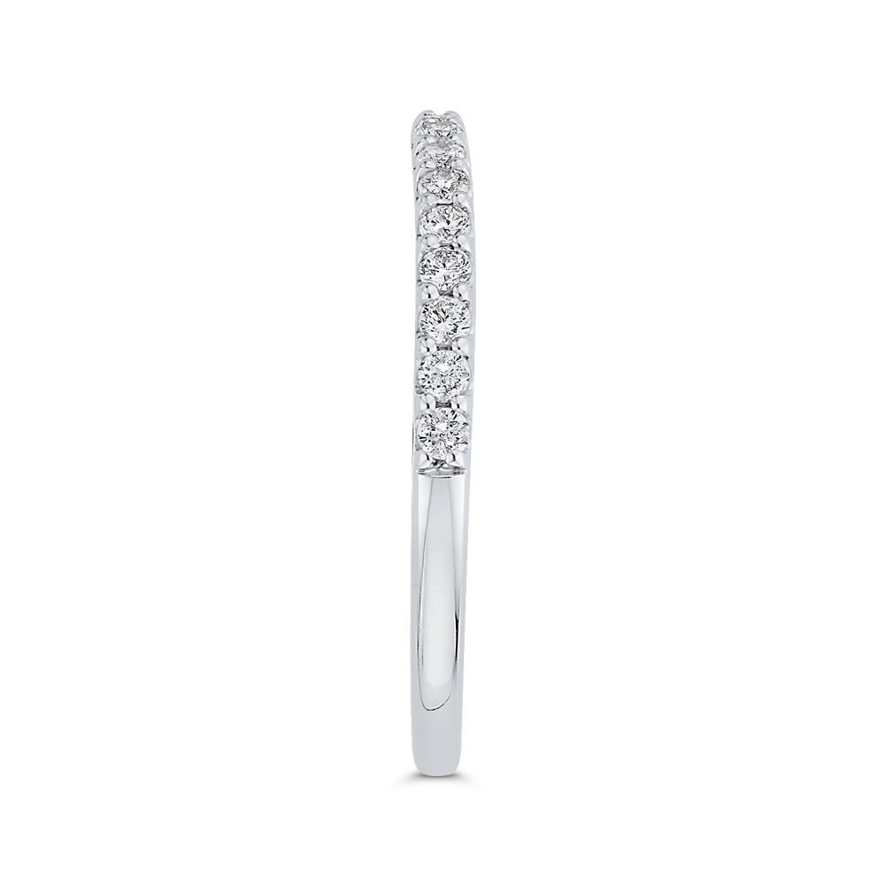 Diamond Half-Eternity Wedding Band in 14K White Gold