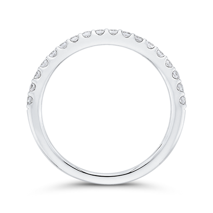 Diamond Half-Eternity Wedding Band in 14K White Gold