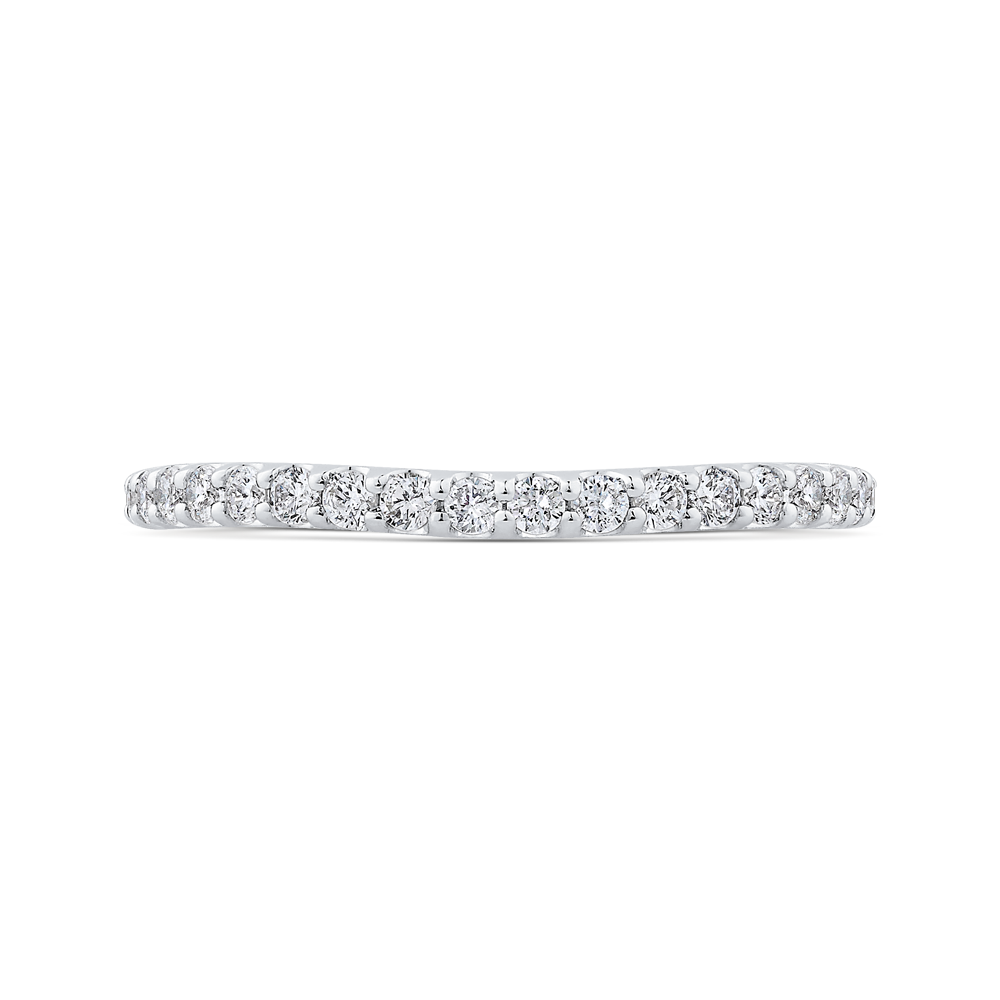 Diamond Half-Eternity Wedding Band in 14K White Gold