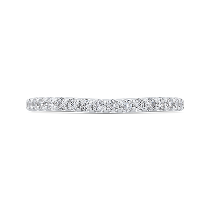 Diamond Half-Eternity Wedding Band in 14K White Gold
