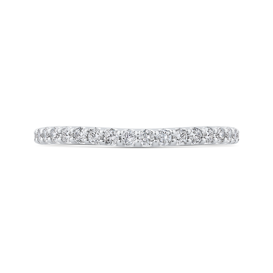 Diamond Half-Eternity Wedding Band in 14K White Gold