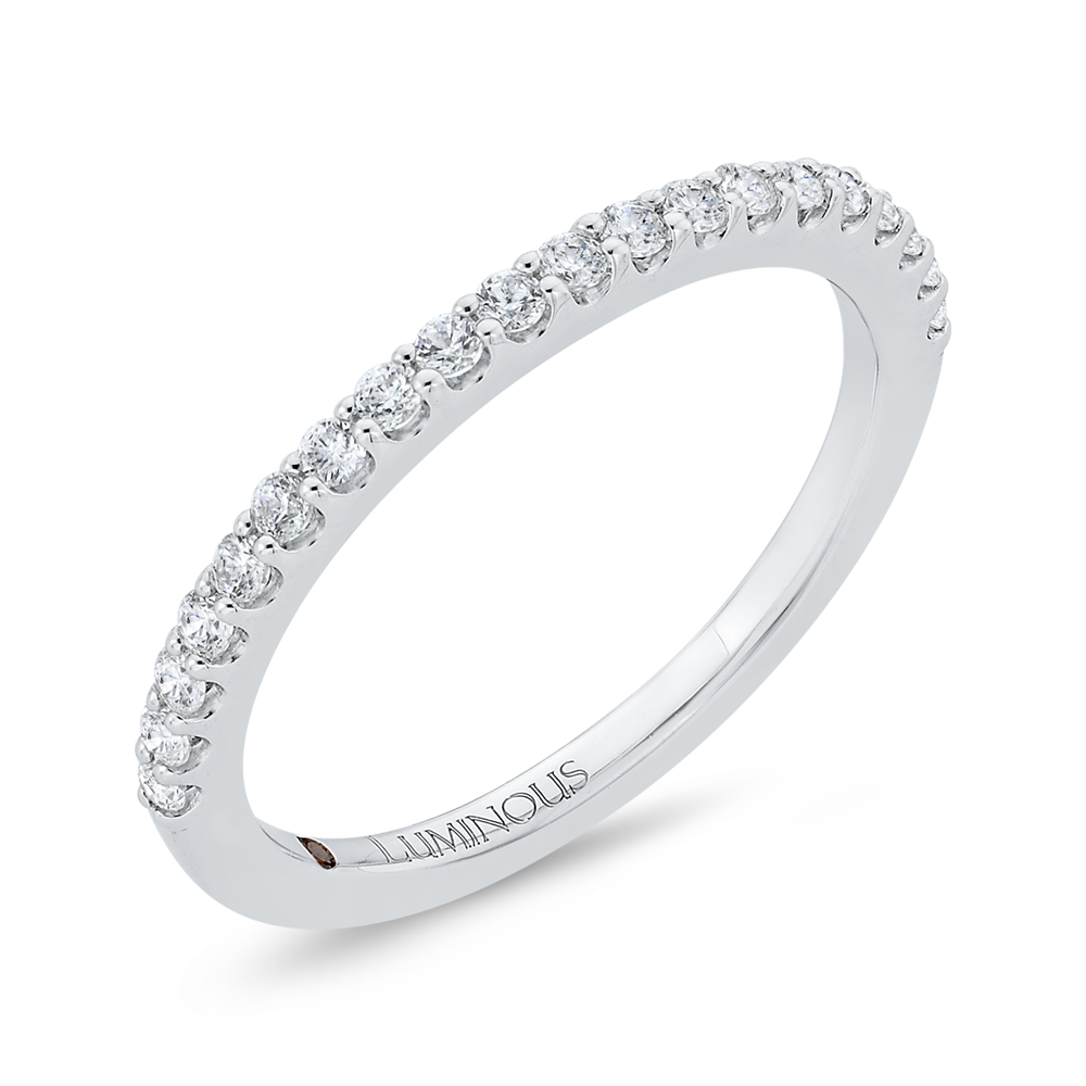 Diamond Half-Eternity Wedding Band in 14K White Gold