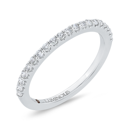 Diamond Half-Eternity Wedding Band in 14K White Gold