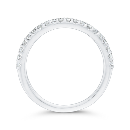 Diamond Half-Eternity Wedding Band in 14K White Gold