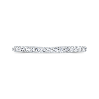 Diamond Half-Eternity Wedding Band in 14K White Gold