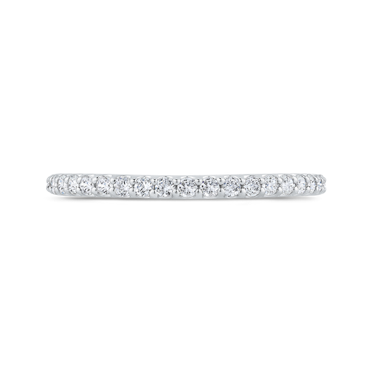 Diamond Half-Eternity Wedding Band in 14K White Gold