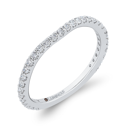 Diamond Wedding Band in 14K White Gold