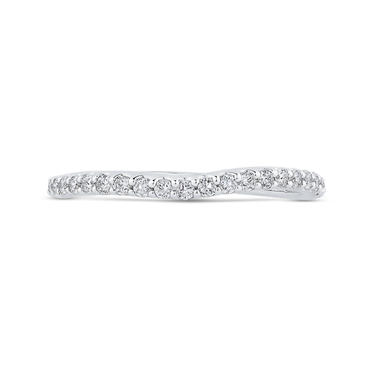 Diamond Wedding Band in 14K White Gold