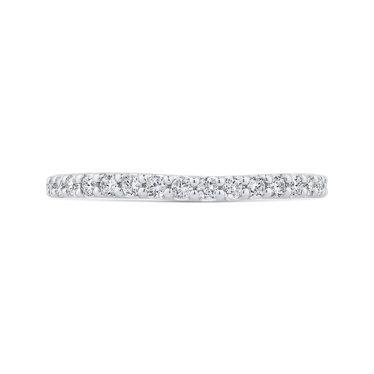 Diamond Half-Eternity Wedding Band in 14K White Gold