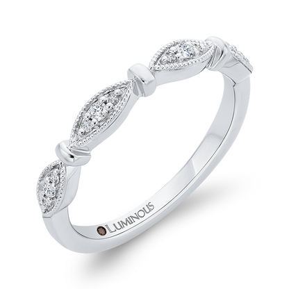 Diamond Wedding Band in 14K White Gold