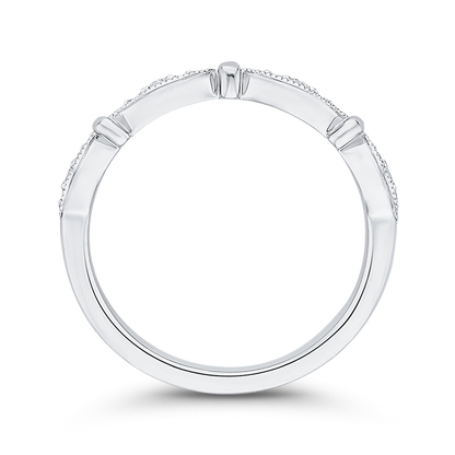 Diamond Wedding Band in 14K White Gold