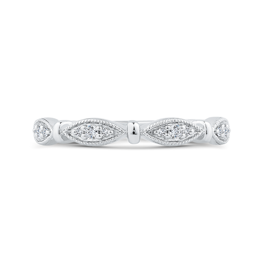 Diamond Wedding Band in 14K White Gold